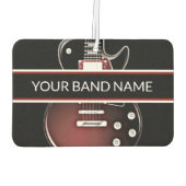 Individuelle Name Band Merch Guitar Rock und Roll  Autolufterfrischer (Rückseite)