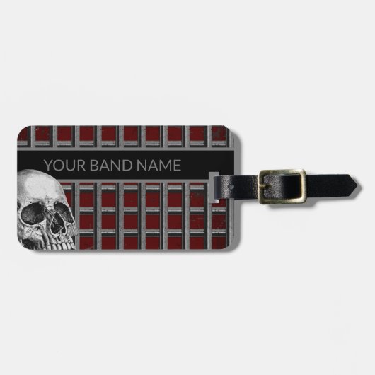 Individuelle Name Band Merch Rock & Roll Metal Sku Gepäckanhänger (Vorderseite horizontal)