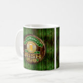 Individuelle Name Bar Irish Pub Sign St Patricks D Kaffeetasse (Vorderseite Links)