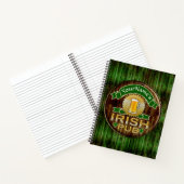 Individuelle Name Bar Irish Pub Sign St Patricks D Notizbuch (Innenseite)