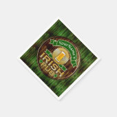 Individuelle Name Bar Irish Pub Sign St Patricks D Serviette (Ecke)