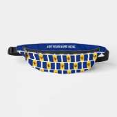 Individuelle Name BARBADOS FLAG Fanny Pack Bauchtasche (Vorderseite)