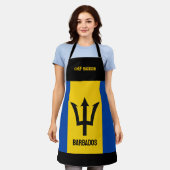 Individuelle Name Barbados Flag Schürze (Getragen)