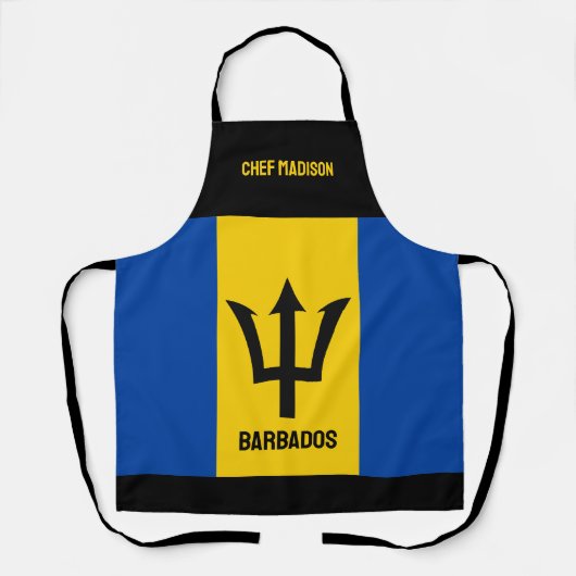 Individuelle Name Barbados Flag Schürze (Vorderseite)