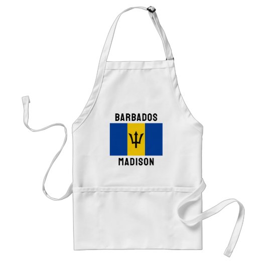 Individuelle Name Barbados Flag Schürze (Vorne)