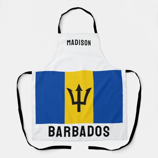 Individuelle Name Barbados Flag Schürze (Vorderseite)