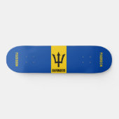 Individuelle Name Barbados Flag Skateboard (Horizontal)