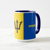 Individuelle Name Barbados Flag Tasse (VorderseiteRechts)
