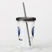 Individuelle Name Barbados Liebe Acryltrinkbecher (Links)