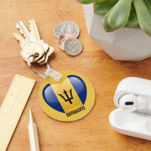 Individuelle Name Barbados Liebe Schlüsselanhänger