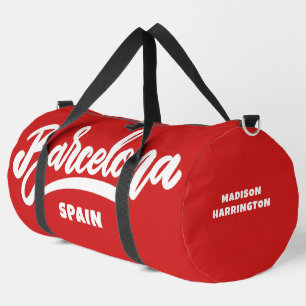 Individuelle Name Barcelona Spanien Duffle Bag