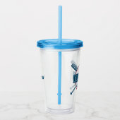 Individuelle Name Baseball Acryltrinkbecher (Rechts)