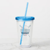Individuelle Name Baseball Acryltrinkbecher (Rückseite)