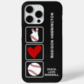 Individuelle Name Baseball Case-Mate iPhone Hülle (Rückseite)