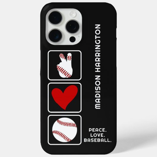 Individuelle Name Baseball Case-Mate iPhone Hülle (Rückseite)