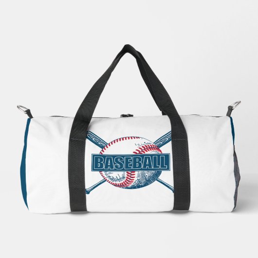 Individuelle Name Baseball Duffle Bag (Vorderseite)
