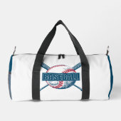 Individuelle Name Baseball Duffle Bag (Rückseite)