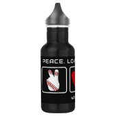 Individuelle Name Baseball Edelstahlflasche (Links)
