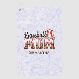 Individuelle Name Baseball Mama Muttertag Golfhandtuch