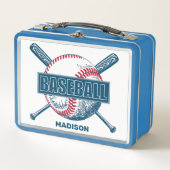 Individuelle Name Baseball Metall Brotdose (Vorderseite)