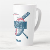 Individuelle Name Baseball Milchtasse (Rechte Ecke)