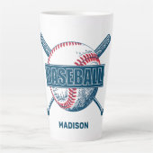 Individuelle Name Baseball Milchtasse (Vorderseite)