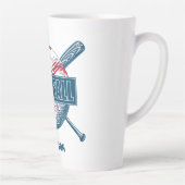 Individuelle Name Baseball Milchtasse (Rechts)