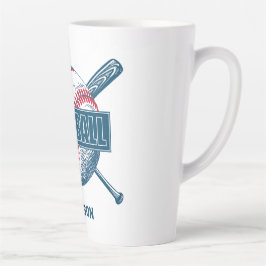 Individuelle Name Baseball Milchtasse