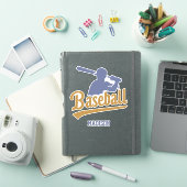 Individuelle Name Baseball Player Aufkleber (iPad Hülle)