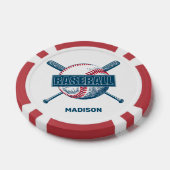 Individuelle Name Baseball Pokerchips (Einzeln)