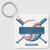 Individuelle Name Baseball Schlüsselanhänger (Vorderseite)