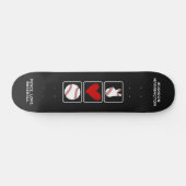 Individuelle Name Baseball Skateboard (Horizontal)