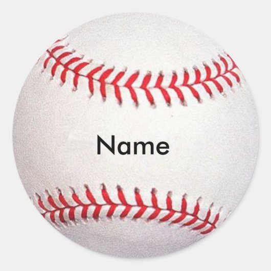 Individuelle Name Baseball Stickers (Vorderseite)