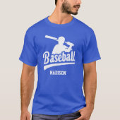 Individuelle Name Baseball T-Shirt (Vorderseite)