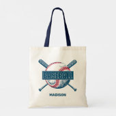 Individuelle Name Baseball Tragetasche (Rückseite)