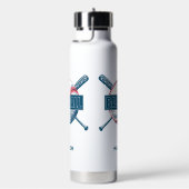 Individuelle Name Baseball Trinkflasche (rechts)