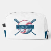 Individuelle Name Baseball Waschbeutel (Vorderseite)