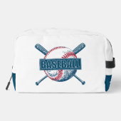 Individuelle Name Baseball Waschbeutel (Rückseite)