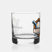 Individuelle Name Baseball Whiskyglas (Rechts)