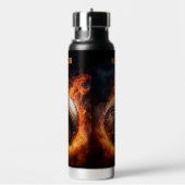 Individuelle Name Baseball zu Feuer Trinkflasche (rechts)