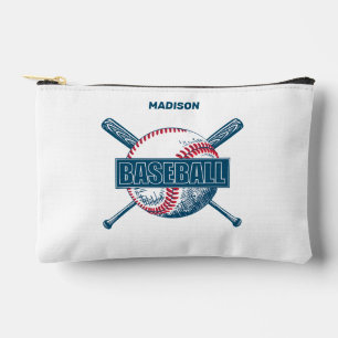 Individuelle Name Baseball Zubehörtasche