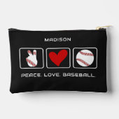 Individuelle Name Baseball Zubehörtasche (Rückseite)