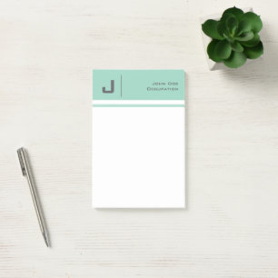 Individuelle Name Basic Clean Einfach Minimalistis Post-it Klebezettel