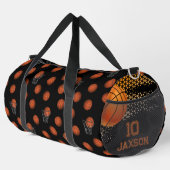 Individuelle Name Basketball Bag | Personalisierte Duffle Bag (Rechte Ecke)