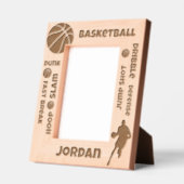 Individuelle Name Basketball-Bedingungen Geätzte Rahmen (Links)