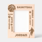 Individuelle Name Basketball-Bedingungen Geätzte Rahmen (Vorderseite)