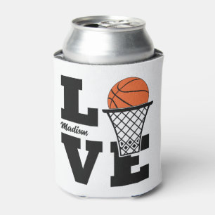 Individuelle Name Basketball Liebe Dosenkühler
