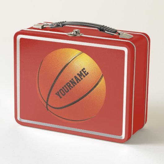 Individuelle Name Basketball Lunch Box (Vorderseite)