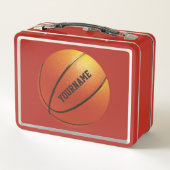 Individuelle Name Basketball Lunch Box (Rückseite)