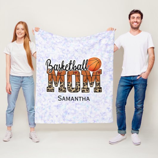 Individuelle Name Basketball Mama | Muttertag Fleecedecke (Beispiel)